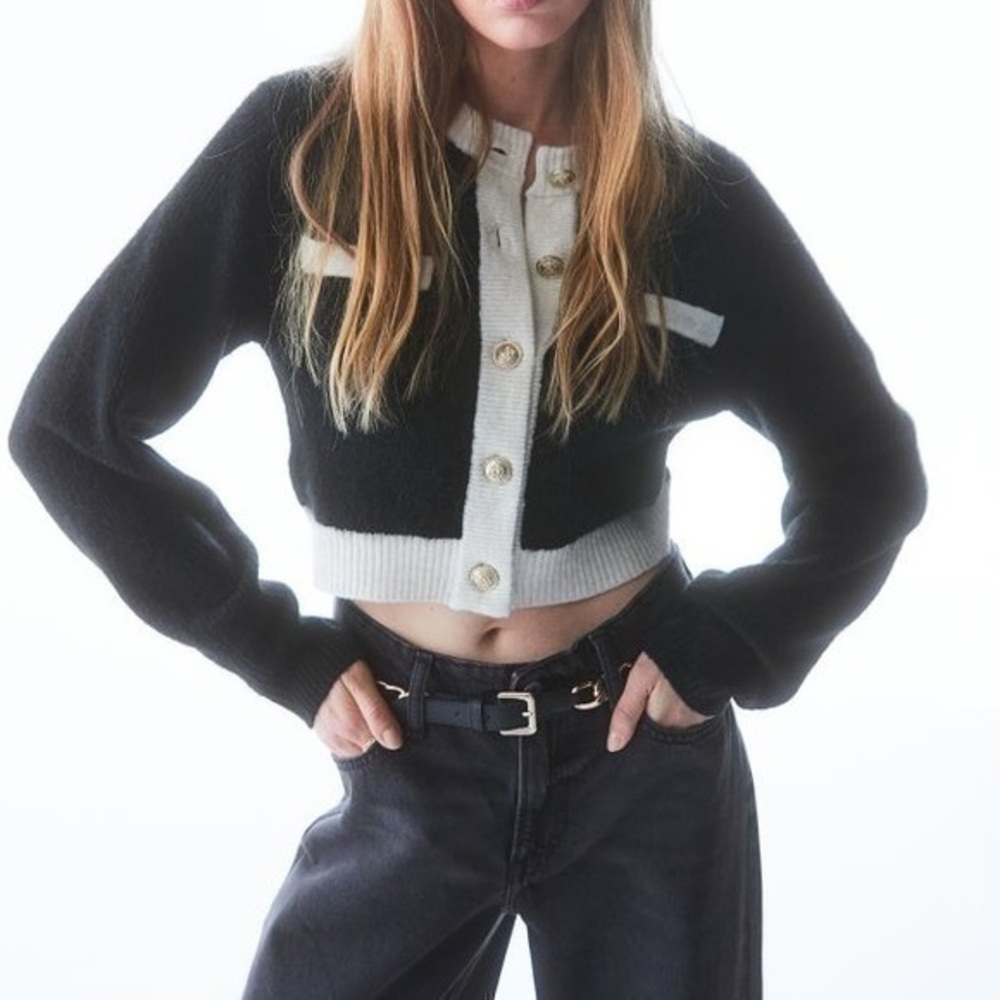 Black Short Cardigan